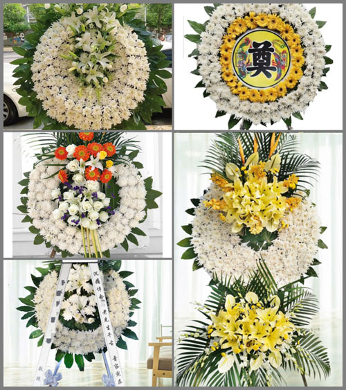 广西百色右江区龙景街道花圈速递